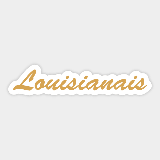 Louisianais Sticker by Novel_Designs